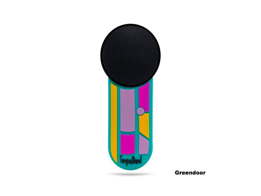 TongueStand "Greendoor" {phone-stand. grip. car phone  holder}