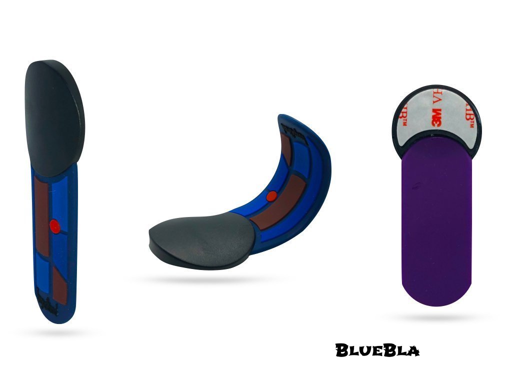 TongueStand "BlueBla" {phone-stand. grip. car phone holder}