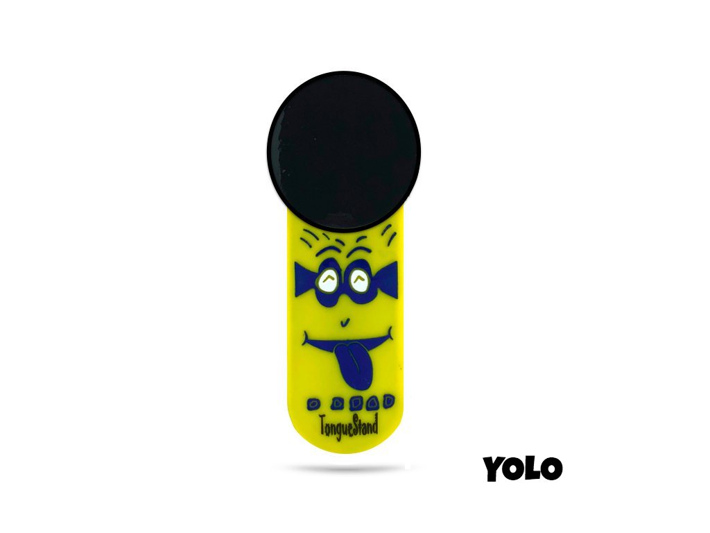 TongueStand &quot;YOLO&quot; {phone-stand. grip. car phone holder}